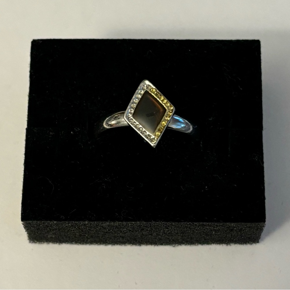 CLAIRE’S Adjustable Color Changing Diamond Shaped MOOD Ring - size 6.5